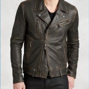 John varvatos distressed leather jacket